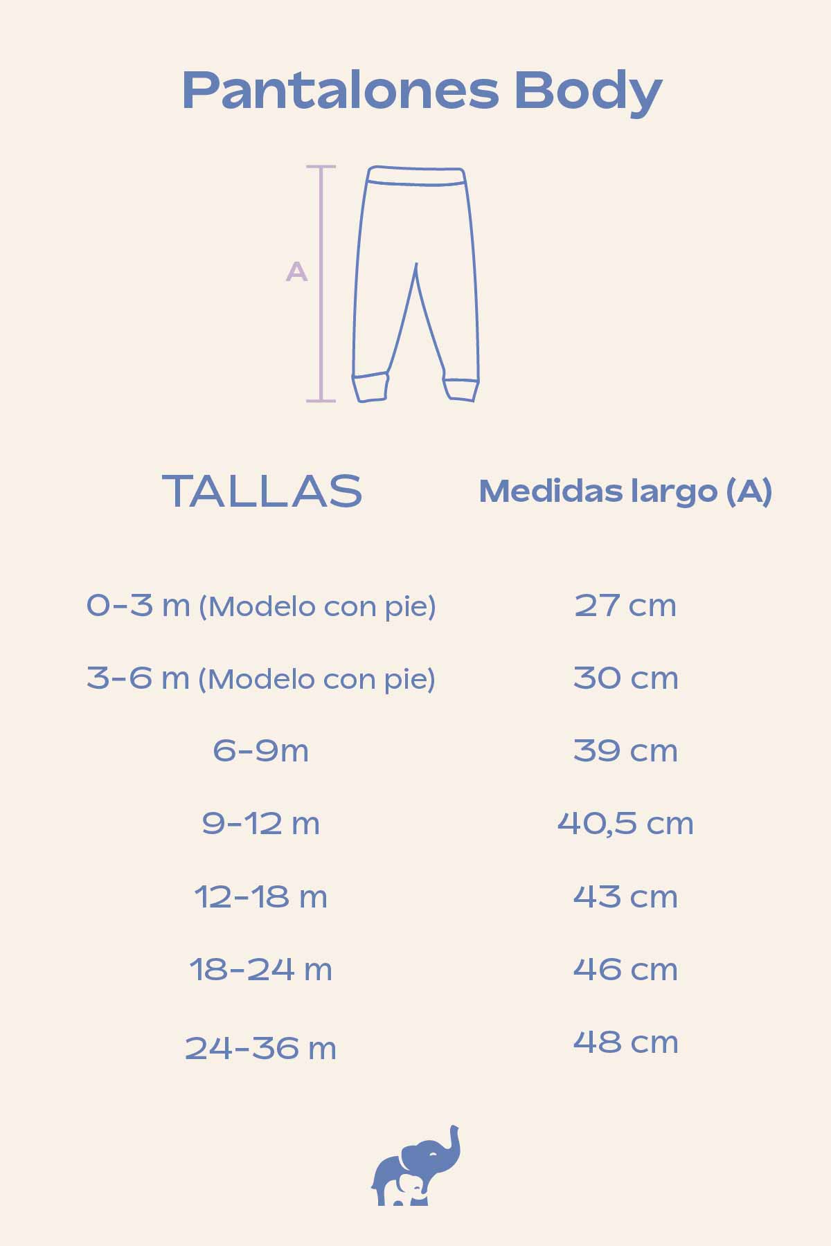 Guía De Tallas Pantalones Body